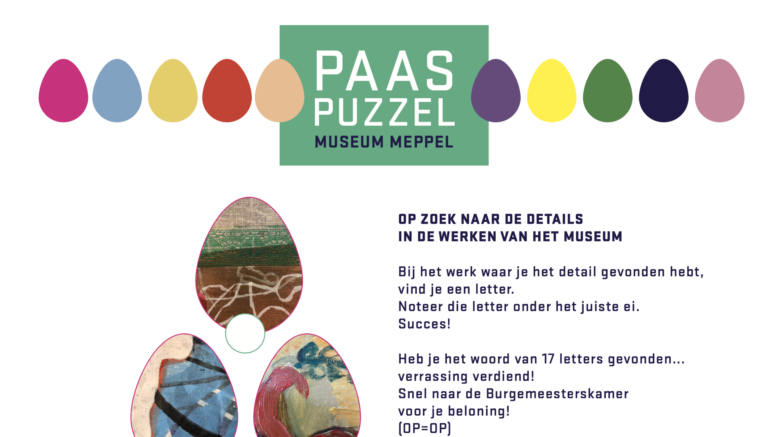Deze week Museumweek met voor de kids een paaspuzzel speurtocht door het hele museum