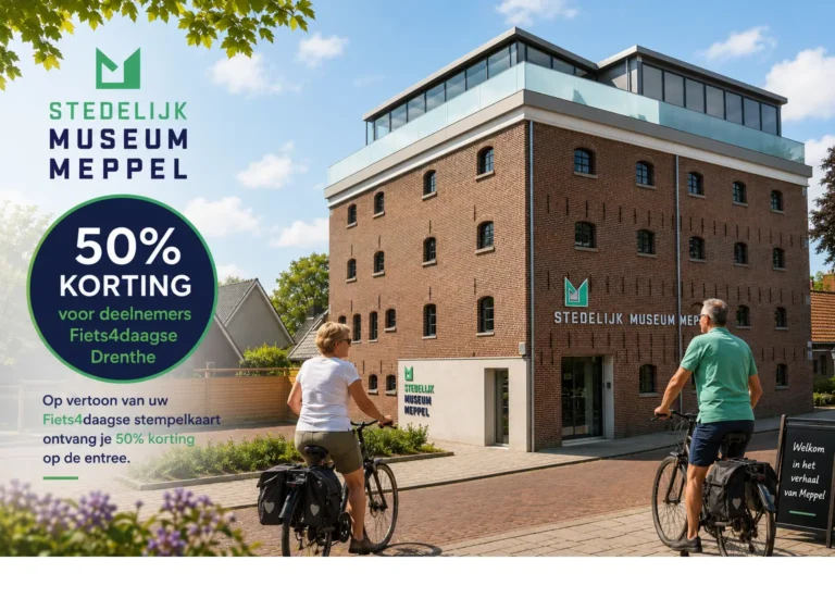50% korting deelnemers fiets4daagse Drenthe